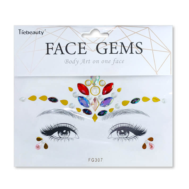 Rhinestone jewelry face stickers tattoo stickers