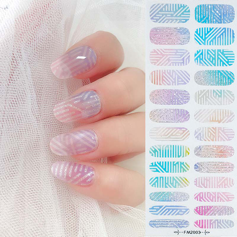 Hyun-a Kim style Nail jel wraps-26 strips