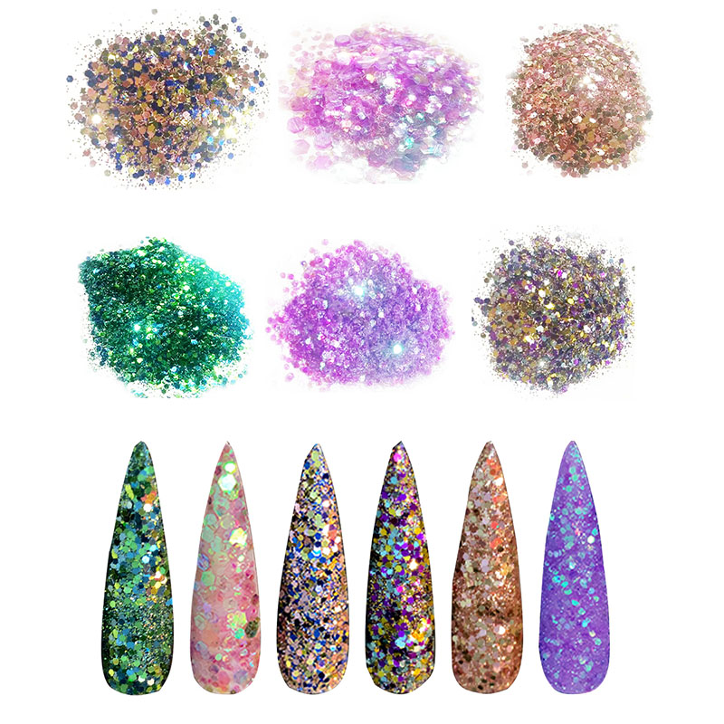 Nail art Mirror Powderr & glitter